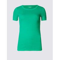 M&S Collection Pure Cotton Round Neck Short Sleeve T-Shirt