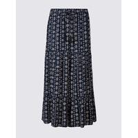 M&S Collection Printed Straight Maxi Skirt