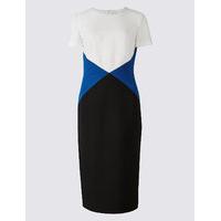 M&S Collection Triangular Colour Block Shift Dress