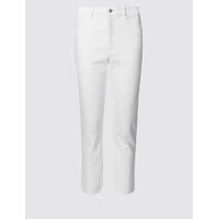 M&S Collection Flared Mid Rise Cropped Jeans