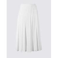 M&S Collection Pleated A-Line Midi Skirt