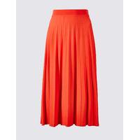 M&S Collection Pleated A-Line Midi Skirt