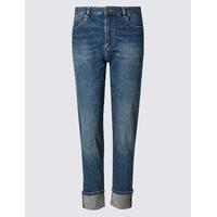 ms collection turn up mid rise slim leg jeans