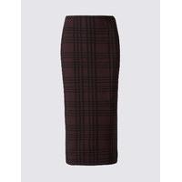 ms collection checked side split a line midi skirt