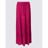 M&S Collection Drawstring A-Line Maxi skirt