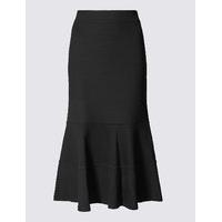 ms collection peplum hem a line midi skirt