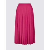 ms collection pleated a line midi skirt