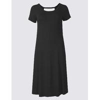 M&S Collection Window Back Short Sleeve Skater Dress