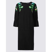 M&S Collection Floral Embroidered Tunic Dress