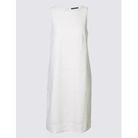 M&S Collection Linen Blend Scallop Neck Tunic Dress