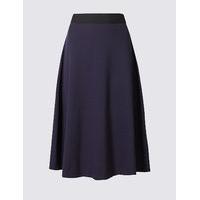 M&S Collection Pure Cotton A-Line Midi Skirt