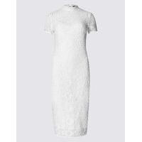 M&S Collection Floral Lace Slipt Back Shift Dress