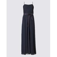 M&S Collection Pleated Maxi Dress with Belt