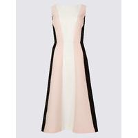 M&S Collection Colour Block Skater Dress