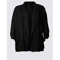 M&S Collection PLUS Drape Waterfall Jacket