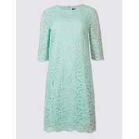 M&S Collection Cotton Rich Lace Layered Swing Dress