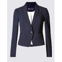 M&S Collection PETITE Grosgrain Trim Jacket