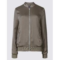 M&S Collection Slinky Twin Pocket Bomber Jacket