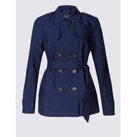 ms collection belted trench coat with stormwear