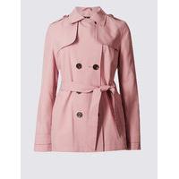 ms collection belted trench coat with stormwear