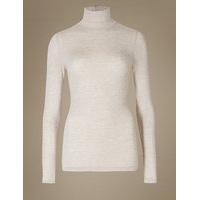 M&S Collection Heatgen Thermal Polo Neck Top