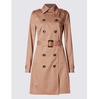 ms collection pure cotton trench coat with stormwear