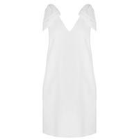 msgm bow back mini dress