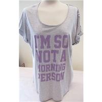 M&S Marks & Spencer - Grey - Pyjama Top - UK 18