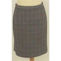 ms size 14 black white check pencil skirt