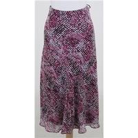 ms size 22 magenta patterned skirt