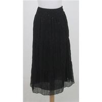 ms size 14 black sequin calf length skirt