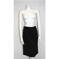 M&S Size 10 Black Velvet Skirt M&S Marks & Spencer - Size: 10 - Black - A-line skirt