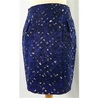 M&S, size 8 blue & black short skirt