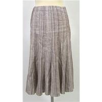ms per una multi coloured stripe long skirt size 8r