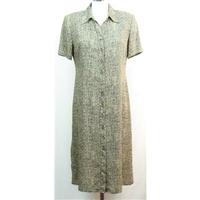 M&S navy/stone print dress Size 12