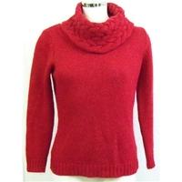 M&S per una red polo neck sweater Size M