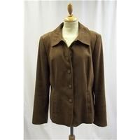 ms per una size 14 brown jacket