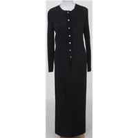 M&S, size 12-14 black crinkle skirt suit