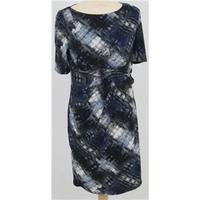 ms size 10 blue mix patterned dress