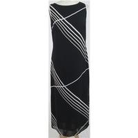 M&S: Size 12: Black & white long dress