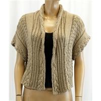 M&S Autograph Size 12 Brown Cardigan