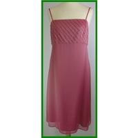 ms size 16 pink knee length dress