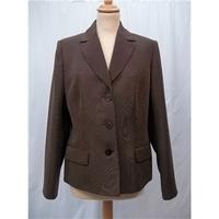 ms short brown jacket size 14