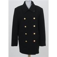 M&S, size 16, black wool coat