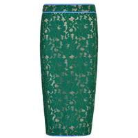 msgm lace midi skirt