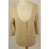 M&S Autograph Weekend Size 14 Beige Cashmere Cardigan