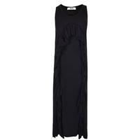 MSGM Ruffle Maxi Sleeveless Jersey Dress