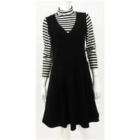 ms size 12 black and white striped dress
