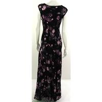 M&S Size 8 Black and Purple Dress