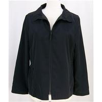 ms marks spencer size 12 black lined zipped jacket